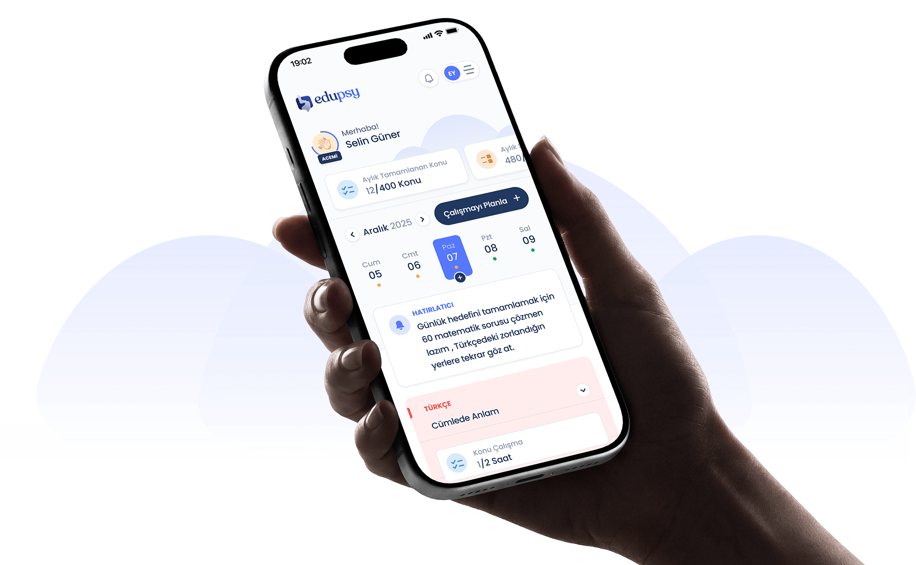 App Section Hand